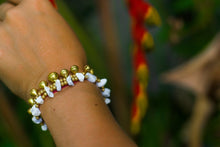 white stone boho chic bracelet for women